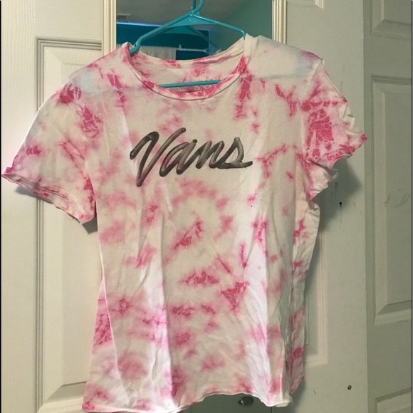 Vans Pink Tye Dye T-Shirt - Picture 1 of 3